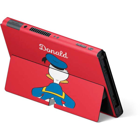 Disney Friends Donald Duck Backwards Nintendo Switch OLED (2021) Skin